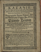 ㅤKazanie na pogrzebie zacney pamięci JW. JM. Paniey Zophiey z Mielca Chodkiewiczowey...
